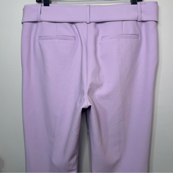 LOFT Marisa Slim Tie Waist Ankle Pant Dress Pants Lavender Purple Size 12 - Picture 8 of 12